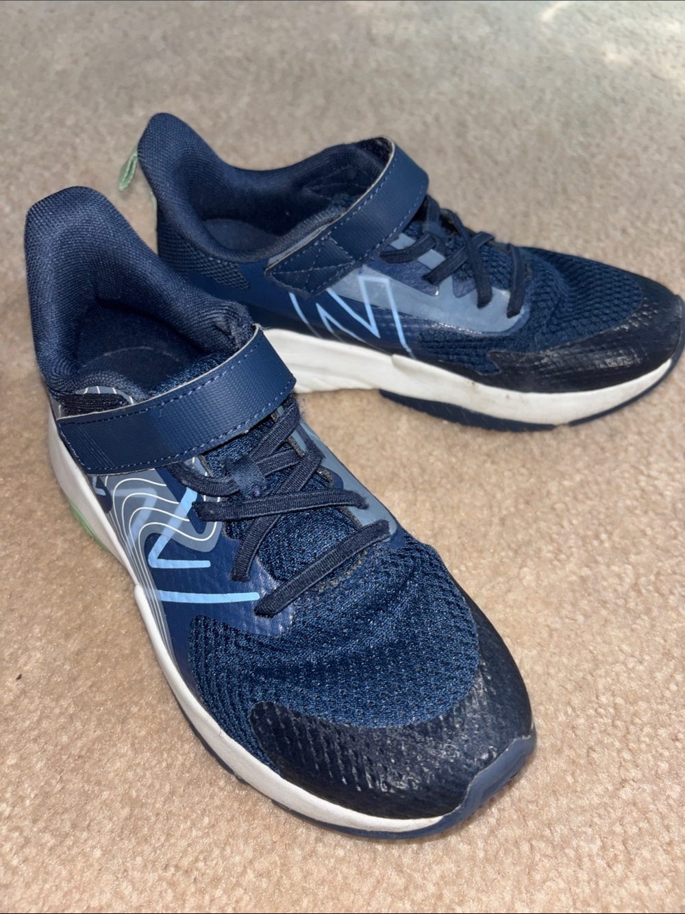 New Balance Navy Blue and Light Blue Kids' Sneakers